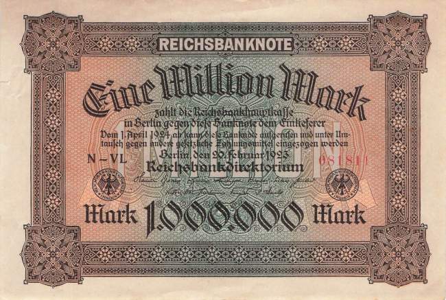 1 Million Mark 1923 ro.85a VL
